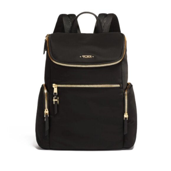 New TUMI Voyageur Bethany Backpack Black/Gold